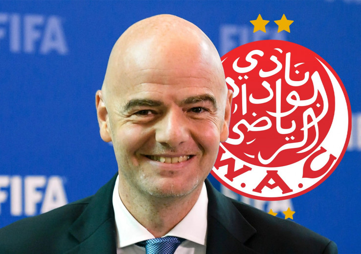 FIFA President Gianni Infantino extends congratulations to Wydad