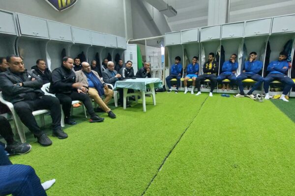 Leadership summit at Arab Contractors FC: president meets coaching staff and players