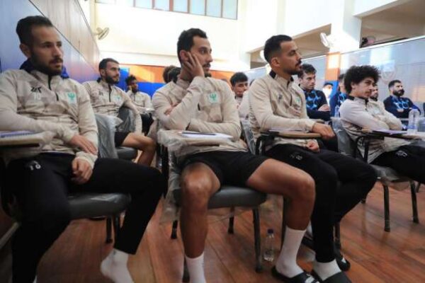 Sports psychology lecture for "Al-Masry" players ahead of training session