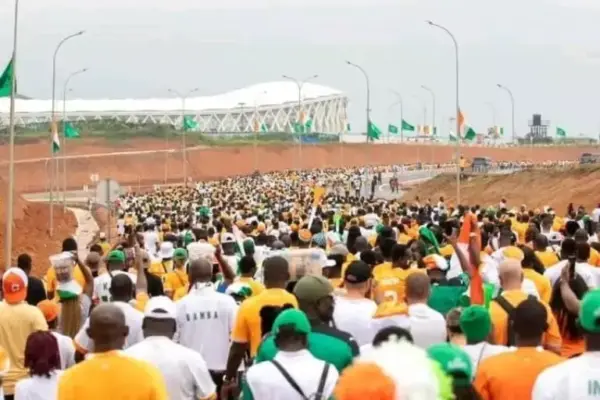AFCON 2023 opening match draws enthusiastic crowd: Alassane Ouattara Ebimpé stadium at 61.43% capacity