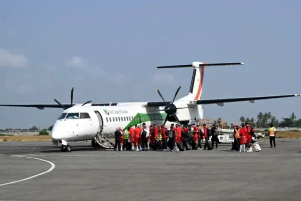 Moroccan national team's delegation embarks on journey back home