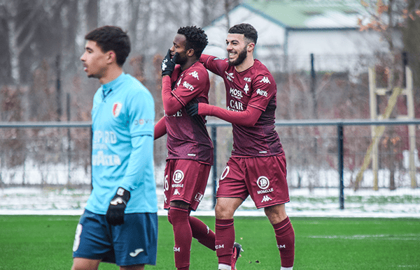 FC Metz triumphs in friendly against swift hesperange with Malick Mbaye's double scoring brilliance