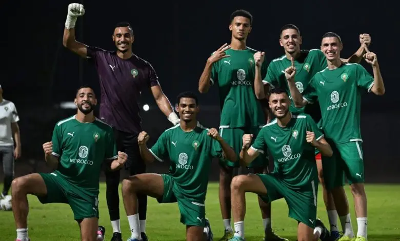 Moroccan national team's first training session unveiled ahead of South Africa clash