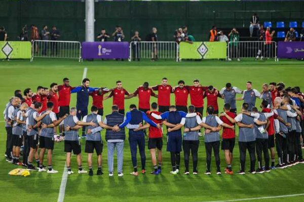 Al Ahly manager Marcel Koller briefs team's game strategy on Medeama  in Ghana