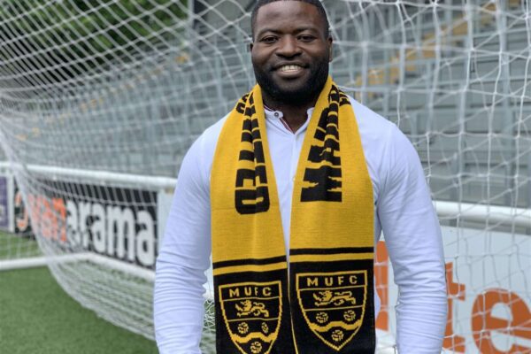 George Elokobi's reaction to his Maidstone United's exit from FA Cup