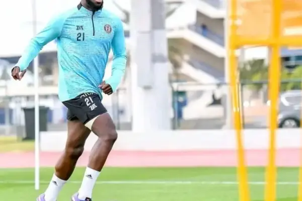  Mauritanian striker Aboubakar Kamara returns to Al Jazeera SC training following AFCON 2023 campaign