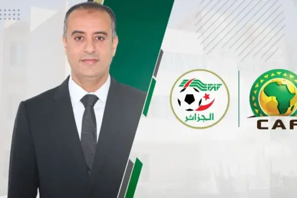 Algerian football federation president Walid Sadli attends CAF continental meeting