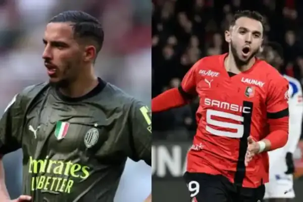 Algerian duel: Ismael Bennacer faces off against Amine Gouiri in europa league clash
