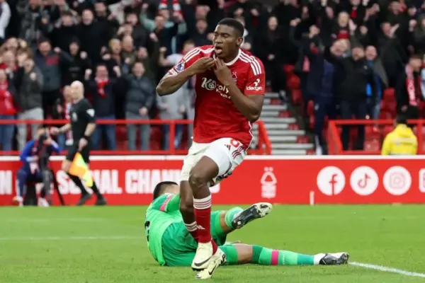 Premier League triumph: Taiwo Awoniyi propels Nottingham Forest to victory over West Ham