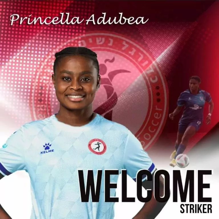 Ghanaian striker Princella Adubea seals move to Hapoel Raanana Women FC in Israel
