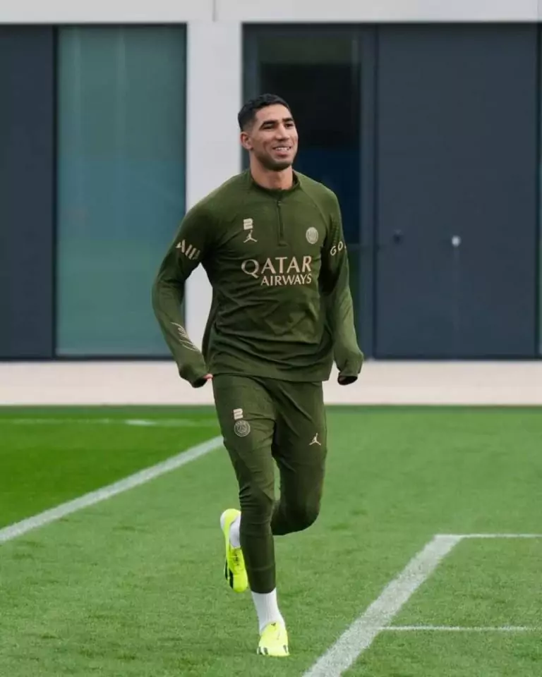 PSG welcomes back Achraf Hakimi as He resumes training post AFCON 2023 campaign
