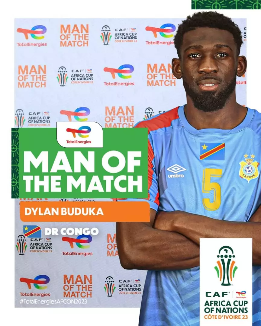 AFCON 2023: Dylan Batubinsika clinches man of the match accolade despite DRC's penalty heartbreak