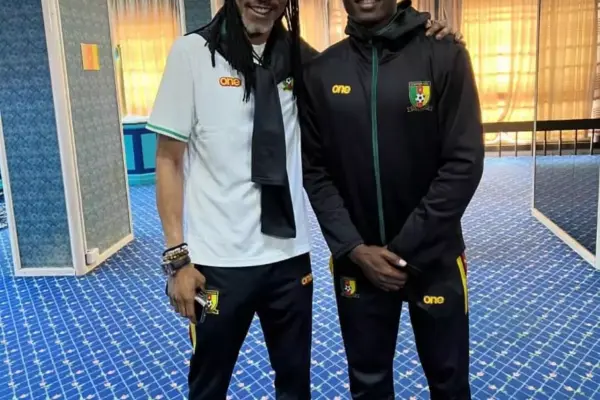 Cameroonian football prodigy Leonel Ateba pays heartfelt tribute to departing coach Rigobert Song