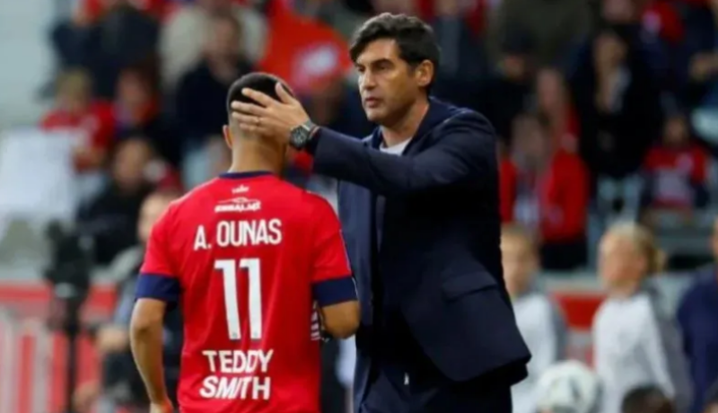 Lille coach Paulo Fonseca praises Adam Ounas' remarkable potential
