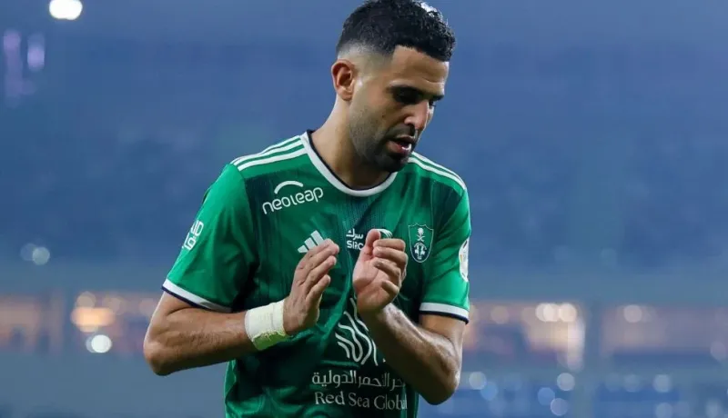 Riyad Mahrez scores and contributes to Al-Ahli's victory against Al-Tai FC