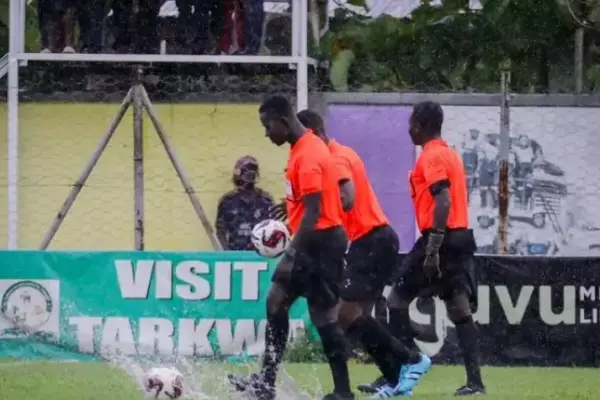 Ghana Premier League clash halted as rain plays spoilsport
