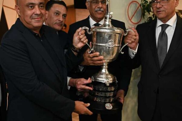 Egyptian ambassador to Saudi Arabia receives Egyptian football association delegation and the Egyptian Cup