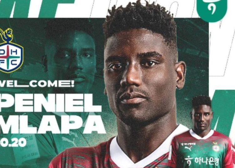 Daejeon citizen secures signing of Peniel Mlapa in bid for revival