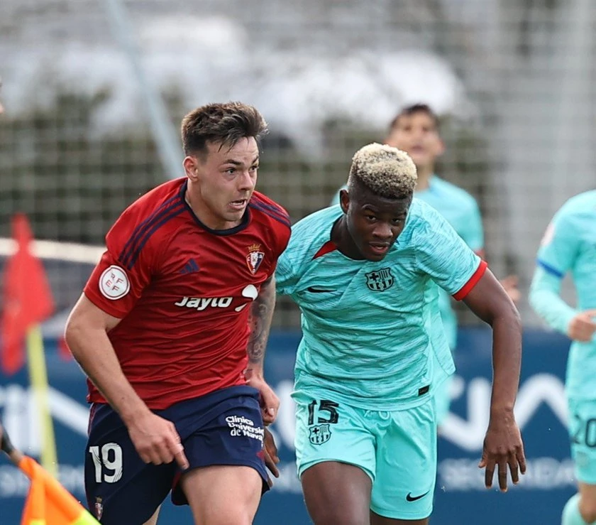 Barça Atlètic stages remarkable comeback against Osasuna B with Mikayil Faye's sensational free kick