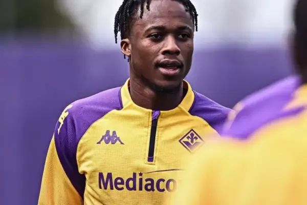 Fiorentina's Christian Kouamé returns to training after battling malaria