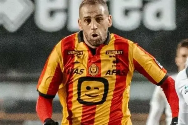 Islam Slimani's rollercoaster performance: Assist and red card in KV Mechelen clash
