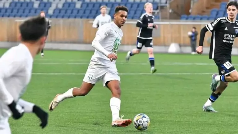 Mattéo Ahlinvi Shines with a Double as VSK Fotboll Secures Victory