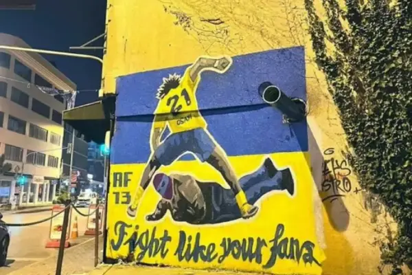Fenerbahçe fans commemorate Bright Osayi-Samuel's heroic intervention with monumental fresco