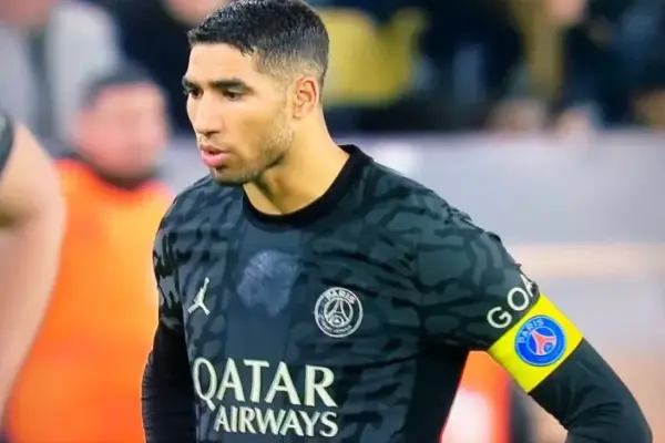 Achraf Hakimi captains Paris Saint-Germain for the first time