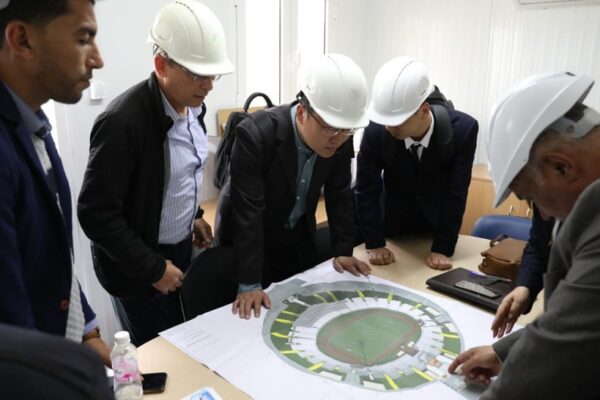 Tunisian sports minister Kamal Daqish holds meeting with Chinese delegation to complete Olympic stadium project in Al-Menzah