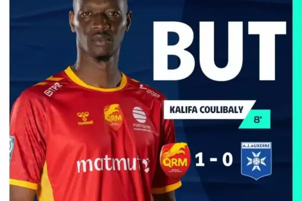 Kalifa Coulibaly's goal propels QRM to victory against AJ Auxerre in French Ligue 2 clash