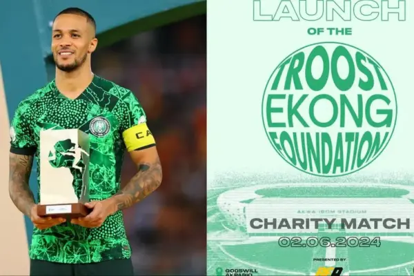 Troost-Ekong foundation to kick off with charity match in Uyo