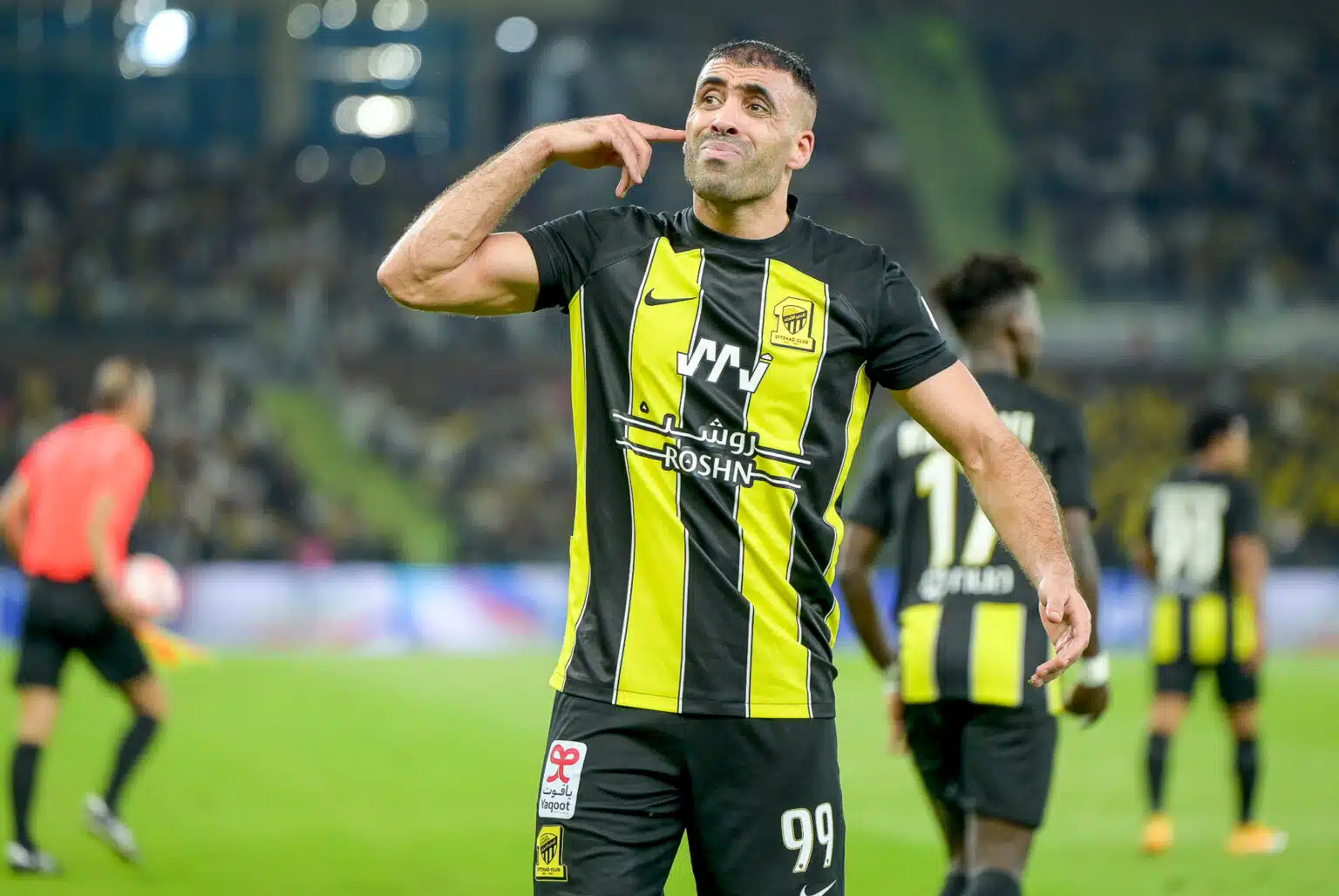 Al-Ittihad striker Abderrazak Hamdallah shows grace amid whip attack controversy