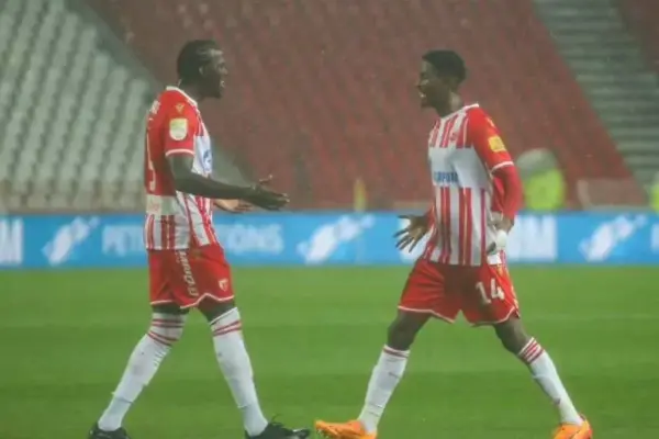 Red Star Belgrade clinches Serbian SuperLiga title with goals from Olayinka and Ndiaye
