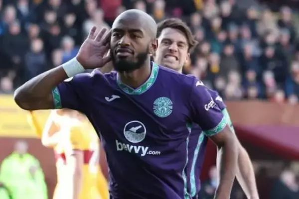 Myziane Maolida scores 10th goal for Hibernian FC in draw against Livingston FC