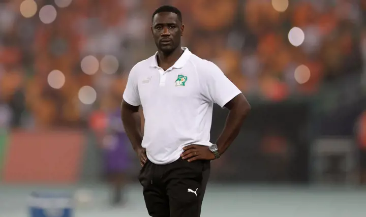 Emerse Fae Head Coach Of Cote Divoire During The 2023 Africa Cup Of Nations Semifinal Match Between Cote Divoire And Dr Congo