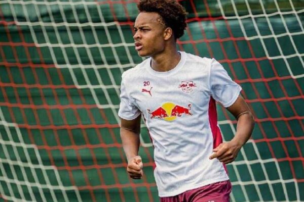 Assan Ouédraogo's first training session at RB Leipzig