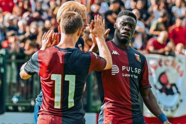 Ghanaian forward Caleb Ekuban doubtful for Genoa’s Serie A return