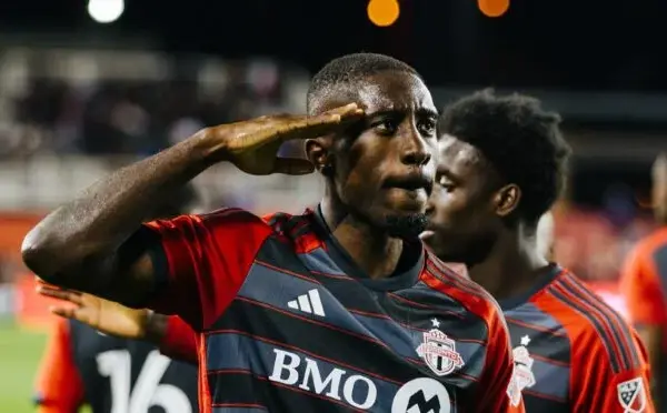 Prince Osei Owusu scores in Toronto FC's semi-final loss to Forge FC