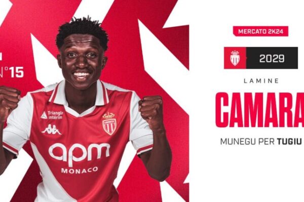 AS Monaco secures Lamine Camara in five-year deal