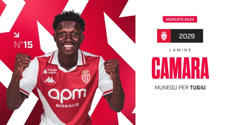 AS Monaco secures Lamine Camara in five-year deal