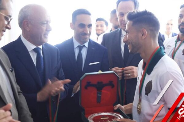 Raja Casablanca's triumph celebrated by Mohamed Mhidia and Nabila Rmili