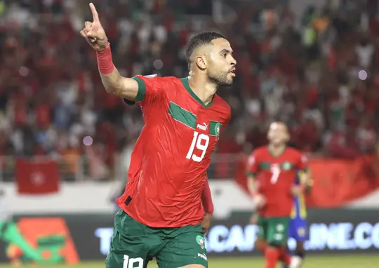 Youssef En Nesyri Of Morocco Celebrates Goal During The 2023 Africa Cup Of Nations Final Match Between Morocco And Tanzania