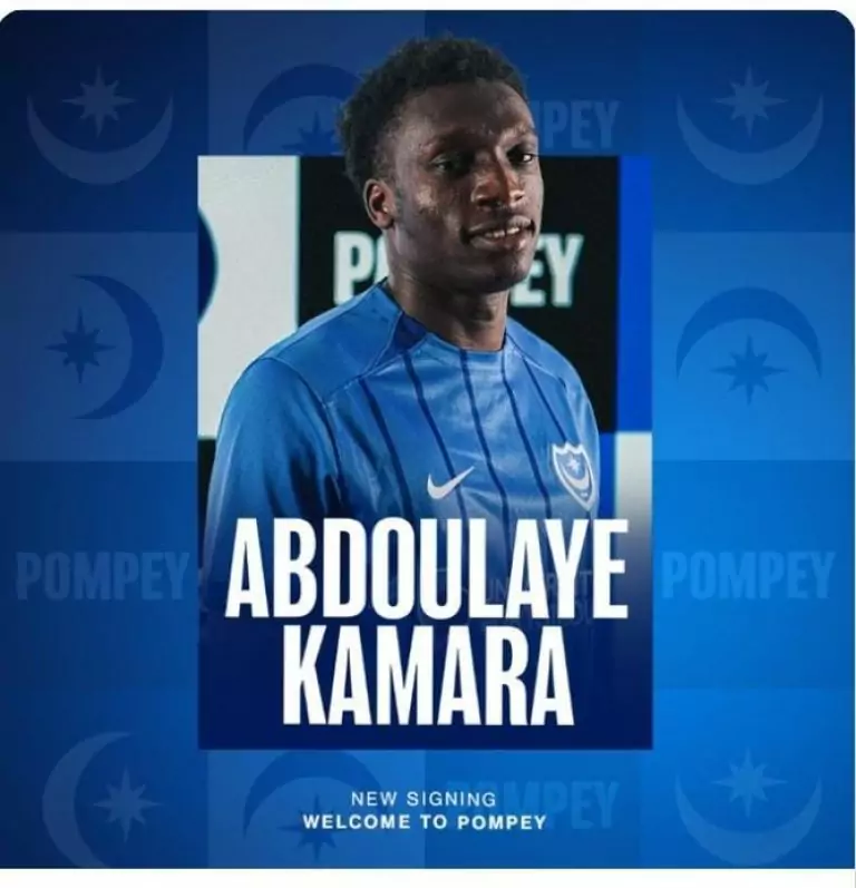  Abdoulaye Kamara signs sour-year deal with Portsmouth FC
