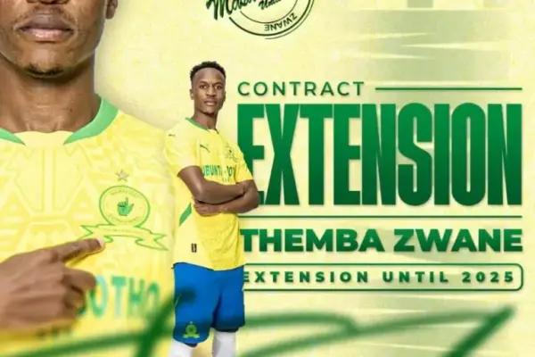 Themba Zwane extends stay with Mamelodi Sundowns until 2025
