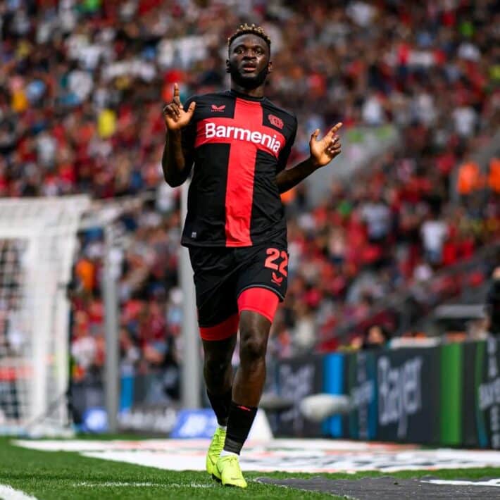 Victor Boniface reflects on proud Champions League debut for Bayer Leverkusen