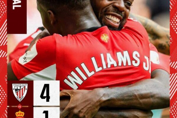  Williams brothers spark Athletic Bilbao’s dominant 4-1 win over Espanyol