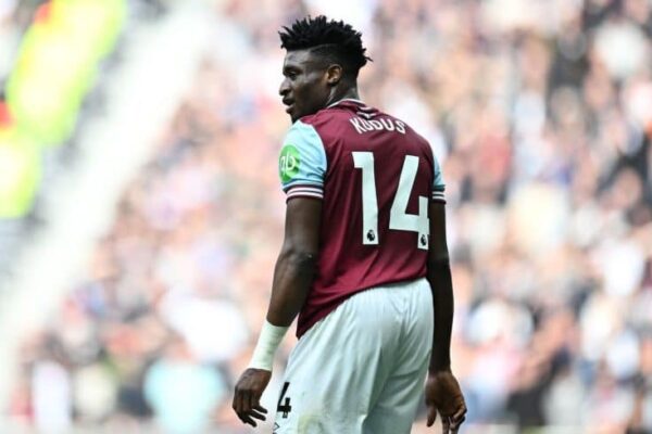 Mohammed Kudus charged by FA for alleged improper conduct in London derby