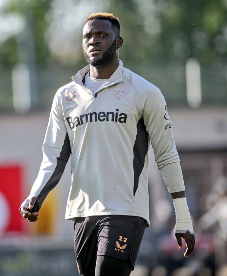  Leverkusen’s Boniface back in training following car accident ahead of Bundesliga clash