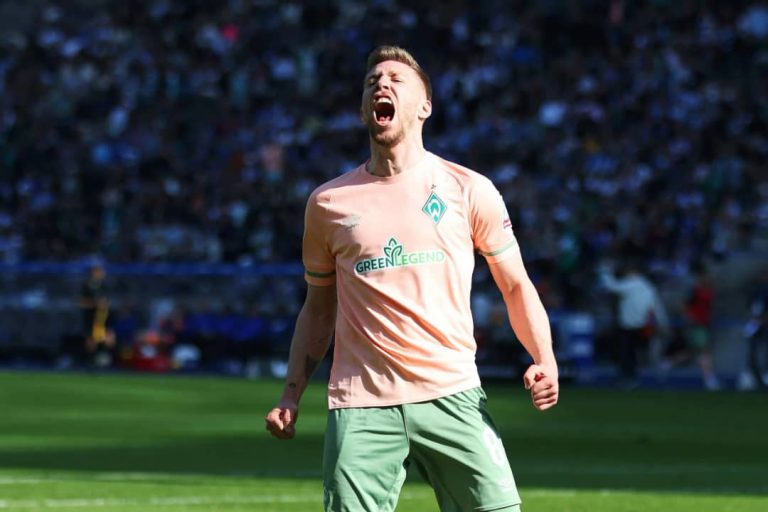 Mitchell Weiser opens goal account as Werder Bremen draw with Wolfsburg