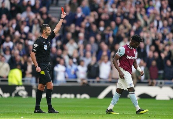  Mohammed Kudus faces possible lengthy ban after red card incident